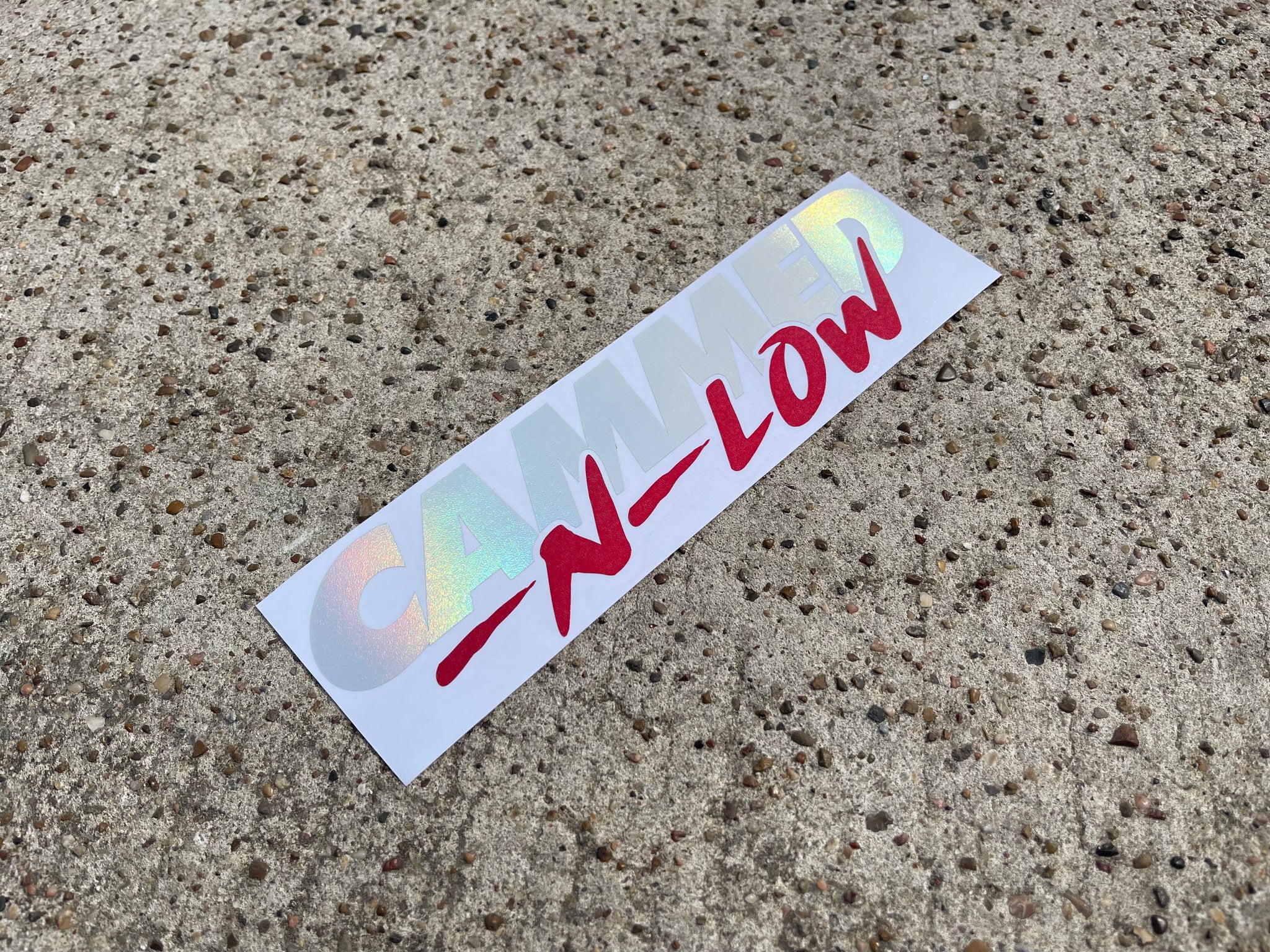 Retro CNL Decal (Holographic/Chrome Red)