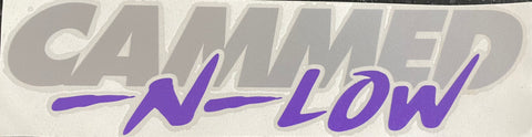 Silver and Purple Decal